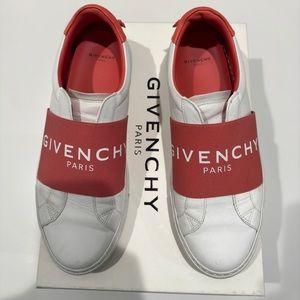 Givenchy salmon pink slip on sneakers
